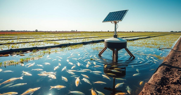 Aerador Piscicultura com Energia Solar