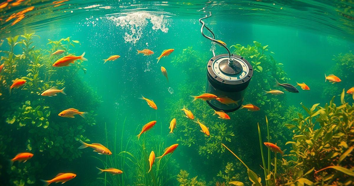 Aerador submerso &eacute; a solu&ccedil;&atilde;o ideal para melhorar a qualidade da &aacute;gua e a sa&uacute;de do seu lago
